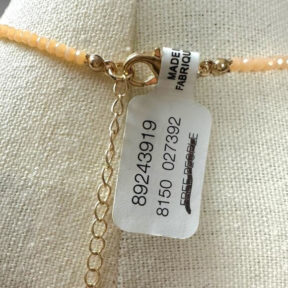 Free People Ariana Ost Sunlight Choker in Citrine NWT Sun Charm Bohemian Dainty - Picture 15 of 16